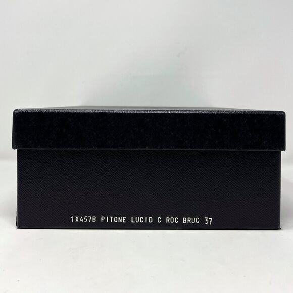 Prada Spring 2009 Python Snakeskin Platform Sandals Size 37 - Picture 9 of 10